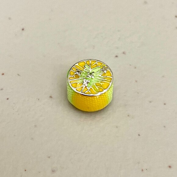 Lemon Slice Citrus Bracelet Charm - Picture 3 of 4